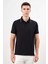 Erkek Siyah Trend Polo Yaka Dynamic Fit T-Shirt 2