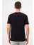 Erkek Siyah Trend Süprem Baskılı Bisiklet Yaka Dynamic Fit T-Shirt 4