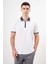 Erkek Beyaz Trend Polo Yaka Dynamic Fit T-Shirt 3