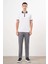 Erkek Beyaz Trend Polo Yaka Dynamic Fit T-Shirt 5