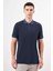 Erkek Lacivert Trend Polo Yaka Dynamic Fit T-Shirt 1