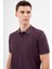 Erkek Mürdüm Trend Polo Yaka Dynamic Fit T-Shirt 3