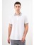 Erkek Beyaz Trend Polo Yaka Dynamic Fit T-Shirt 2