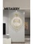 Xxl Timelless Kristal LED (3 Pil ile Berber Gelir ) (Quartz ), Dekoratif Metal Ledli Duvar Saati 4