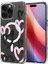 iPhone 16 Pro Max Kılıf Ultra Hybrid MagFit MagSafe özellikli Hearts Black Pink - ACS08272 2