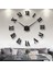 Time Collection 3D Roma Rakamlı Duvar Saati (Siyah) 1