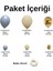 Balon Seti Fırtına Mavisi-Deniz Kumu-Krom Gold 60 Lı Balon Zinciri Seti 2