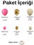 Balon Seti Fuşya-Krom Gold-Deniz Kumu 100 Lü Balon Zinciri Seti 2