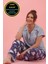 Kadın Gece Temalı Kısa Kol Pijama Takımı 1