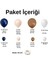Balon Seti Gece Mavisi-Beyaz-Karamel-Makaron-Somon 100 Lü Balon Zinciri Seti 2