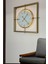 Gold Kristal Square 60 cm Modern Dekoratif Ev Ofis Salon Metal Duvar Saati 1