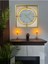 Gold Kristal Square 60 cm Modern Dekoratif Ev Ofis Salon Metal Duvar Saati 4