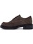 Kadın Vizon Bağcıklı Süet Deri Maskülen Loafer 24WFD511610 3