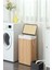 Kahverengi Bambu Çamaşır Sepeti - 60 Litre 50-99 L Bambu 2