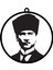 Metal Atatürk Araba Dikiz Ayna Süsü Oto Aksesuar 2
