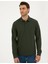 Pierre Cardin Erkek Koyu Yeşil Slim Fit Basic Sweatshirt 50294438-VR079 3