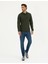 Pierre Cardin Erkek Koyu Yeşil Slim Fit Basic Sweatshirt 50294438-VR079 4