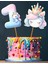 Unicorn Temalı 3 Lü Set One 1 Yaş Doğum Günü Süsü Banner + Pasta Süsü + Cupcake Kürdani 2