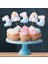 Unicorn Temalı 3 Lü Set One 1 Yaş Doğum Günü Süsü Banner + Pasta Süsü + Cupcake Kürdani 4