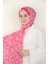Koyu Fuşya Silk Home Kelebek Desenli Soft Şal 2