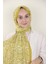Yağ Yeşili Silk Home Kelebek Desenli Soft Şal 1