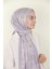 Lila Silk Home Yaprak Desen Viskon Şal 4