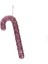 Yılbaşı Süsü Ipli Baston Şeker Pembe 25 cm 1
