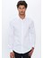 Erkek Slim Fit Dar Kesim Uzun Kollu Pamuk Premium Seri Beyaz Gömlek 2