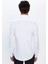Erkek Slim Fit Dar Kesim Uzun Kollu Pamuk Premium Seri Beyaz Gömlek 5