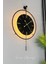 Led'li Nero Tiktok 50 x 75 cm Siyah Orta Boy Modern Dekoratif Metal Duvar Saati 3