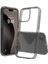 Buff Apple iPhone 16 Pro Max Air Hybrid Şeffaf Kılıf Smoke Black 1