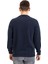 Erkek Klasik Regular Kalıp Pamuklu Selanik Yuvarlak Yaka Sweatshirt 1111-LACIVERT 4