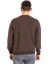 Erkek Klasik Regular Kalıp Pamuklu Selanik Yuvarlak Yaka Sweatshirt 1111-KAHVE Rengi 4
