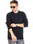 Erkek Klasik Regular Kalıp Pamuklu Selanik Yuvarlak Yaka Sweatshirt 1111-FÜME 2