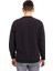 Erkek Klasik Regular Kalıp Pamuklu Selanik Yuvarlak Yaka Sweatshirt 1111-SIYAH 5