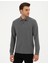 Pierre Cardin Erkek Antrasit Melanj Slim Fit Basic Sweatshirt 50294438-VR081 3