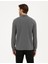 Pierre Cardin Erkek Antrasit Melanj Slim Fit Basic Sweatshirt 50294438-VR081 5