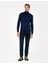 Erkek Açık Lacivert Slim Fit Balıkçı Yaka Basic Triko Kazak 50296602-VR059 4