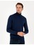 Pierre Cardin Erkek Açık Lacivert Slim Fit Balıkçı Yaka Basic Triko Kazak 50296602-VR059 1