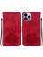 IPhone 14 Için Flip Case Pro Kabartma Lotus Çiçek Cüzdan Manyetik (Yurt Dışından) 1