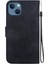 IPhone 15 Için Flip Case Artı Kickstand Cüzdan Manyetik Kabartma Lotus (Yurt Dışından) 5