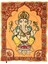 Turuncu Ganapati Mandala Duvar Örtüsü, Renkli ve Şekilli, 150x120 cm 1