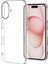 iPhone 16 Plus ile Uyumlu Clean Serisi Ince Tasarım Sert Plastik Şeffaf Kılıf 1
