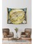 Antik Dünya Gökbilim Haritası Duvar Halısı 70x90 cm, Sarı, Dikdörtgen 1