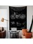 Harley Davidson Model 28B Chalkboard - Motorsiklet Duvar Örtüsü - 100 cm x 135 cm 4