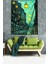 Yıldızlı Geceler Temalı Sokak Manzarası Leke Tutmaz Kumaş Duvar Örtüsü Duvar Halısı Tapestry 2