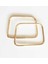 Light Gold Yeni Kare Metal Çanta Sapı 7X11 cm 1