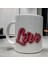 Love Temalı Yazılı Baskılı Porselen Kupa 1
