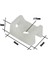 Vidalı Kroşe 16 x 10 x Ø5 mm - Beyaz - 50 Adet 2