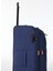 Lacivert Unisex 36X55X22 cm Büyük Boy Çekçekli Kumaş Valiz 028 Büyük 4